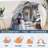 Neatee Living Christmas Large Throw Blanket Farmhouse Christmas Snowman Blanket