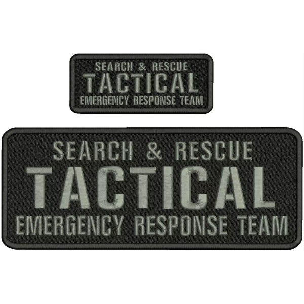 S & R TACTICAL E R T embroidery patches 4x11
