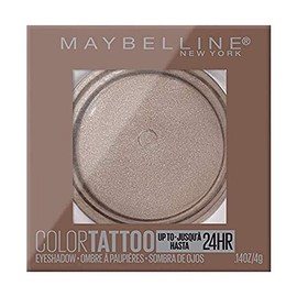 Maybelline New York Color Tattooup to 24HR Longwear Waterproof Fade Resistant Crease Resistant Blendable Cream Eyeshadow Pots Makeup, High Roller, 0.14 oz.