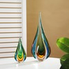 YAOYUAN Handmade Murano Glass Sculpture for Home Decor,9.44in Height (Sculpture