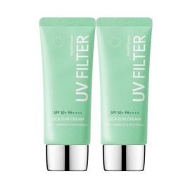 UV Filter Cica Sun Cream / Sun Cream / Organic Sunscreen 50ml 1+1 / 유브이 필터 시카 선크림썬크림유기자차 50ml 1+1