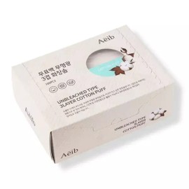국산 무표백 무형광 화장솜 3겹 스킨팩 토너팩 100매 Korean Unbleached Non-Fluorescent Cotton Pads 3-Ply Skin Pack Toner Pack 100 Sheets