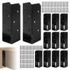 Rasugarlary 2x6 Joist Hanger Bracket, 12 Pcs, Black, Carbon Steel,