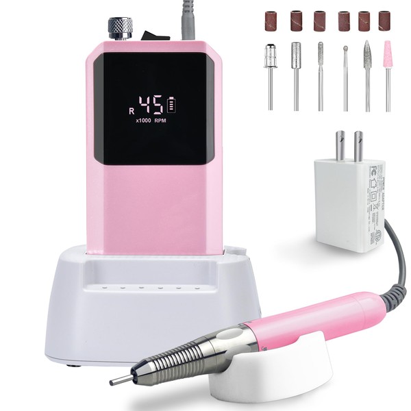 Lumcrissy Professional Nail Drill Machine - 2-in-1 Brushless Motor Nail