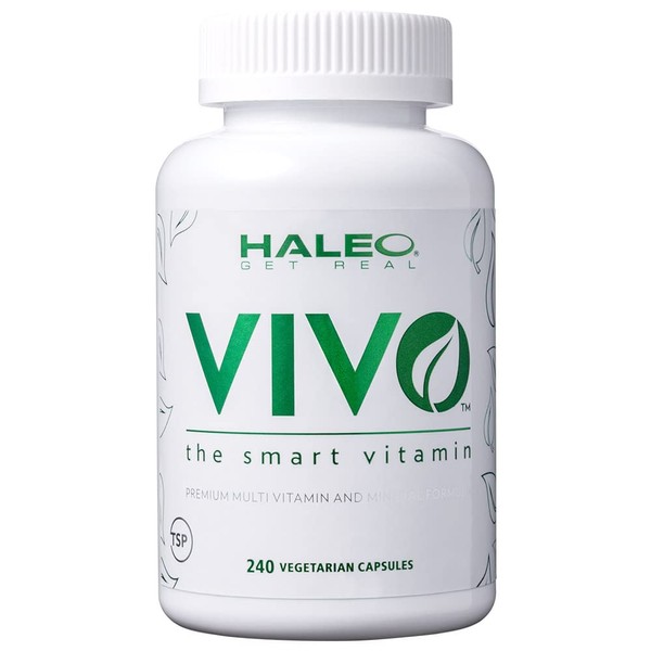 HALEO Multivitamin & Minerals VIVO Naturally Derived Ingredients 32 Types of Ingredients, 240 Capsules
