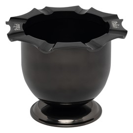 The Palió® Tazza Alta ashtray combines functionality with aesthetics, providing a stylish solution for cigar enthusiasts who enjoy sharing their smoking experience with others. (Black Nickel)