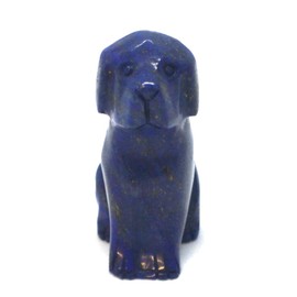 Lapislazuli Hund, Steintier Hund, Edelsteintier Lapislazuli 5cm, Hund aus Edelstein