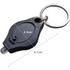 Calsgkspray Black Mini Flashlight Keychain Keychain Lightweight Mobile Black Durable