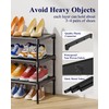 Kitsure Shoe Rack - Non-Woven Shoe Rack Shelf, Shoe Organizer