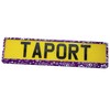 TAPORT® 1x PURPLE FLOWERS 3D Car Registration License Number Plate