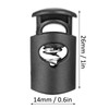 300Pcs Single Hole Cord Locks, Spring Plastic Cord Locks Nylon
