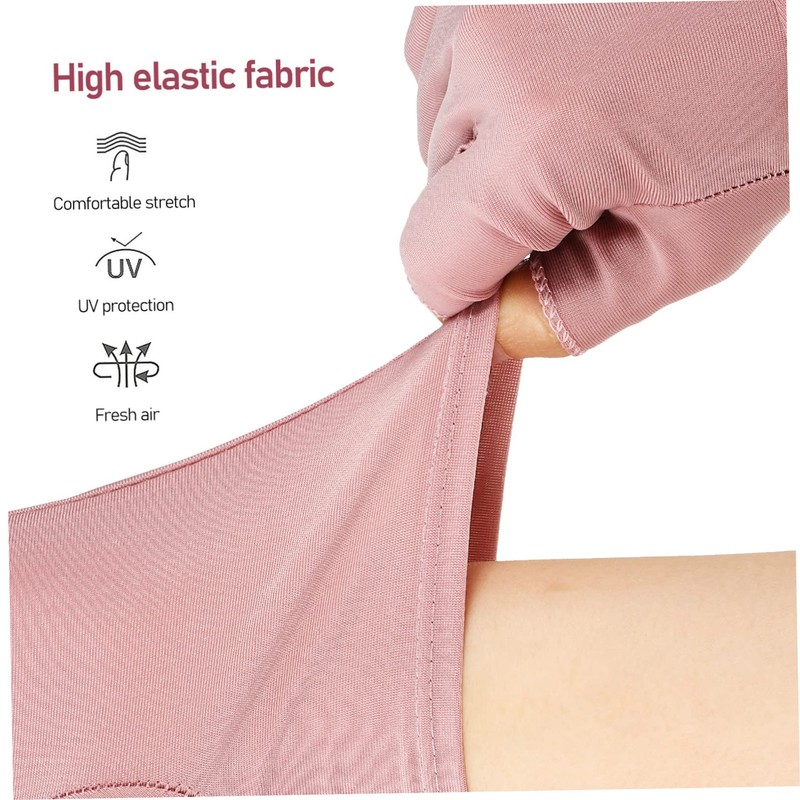 Healvian 3sets Manicure Nail Gloves Fingerless Hand Gloves for Gel
