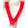 Unbranded Fingerless Long Gloves Elbow Length Satin Gloves Opera Evening