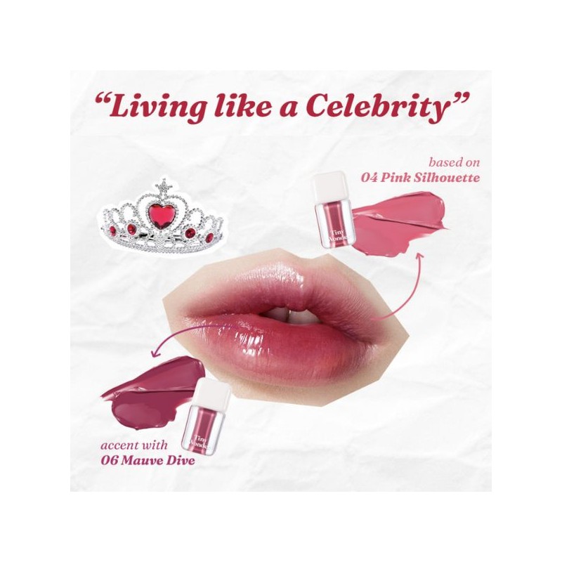 TINY WONDER Hyper Dewy Lip Tint 3.4g, Color:04 Pink Silhouette