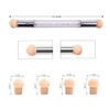 Nail Art Sponge Brush Applicator with 4 Pieces Replacement Head,