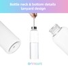 OMNISAFE 27 oz Clear Plastic Water Bottles with Lids for