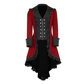 Laku Women's Tuxedo Gothic Tailcoat Jacket Steampunk VTG Victorian Coat Wedding Uniform