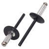 SKIR'CO Pack of 100 Large Flange Aluminium Blind Rivets 4.8