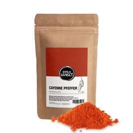 Spicy Welt Cayennepfeffer Gemahlen (100g) – Cayenne Pfeffer Pulver für Chili Con Carne, Saucen & Dips | Scharf, Intensiv & Wärmend | 100% Naturrein, Ohne Zusätze