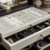 Snblzhef 8 Pcs Stackable Jewelry Tray Jewelry Organizer Tray Empty