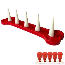 Kong Freezer Holder - Compatible with Kong Dog Toys XS to XL, Stuffable Dog Chew Stand, Red & White