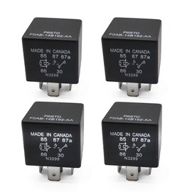 MATERIG 5-Pin Relay Compatible with Ford Replace P6SDT FOAB-14B192-AA, 40A 12V 4pcs