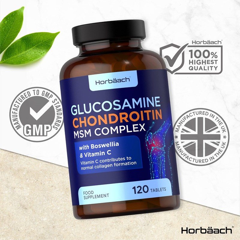 Glucosamine Chondroitin MSM Complex | High Strength | 120 Tablets
