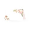 25 Pink Peony Floral Tent Table Place Card For Wedding