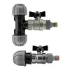 mdpe Compression Water Supply Pipe Fitting to Metal Butterfly Valve-Universal