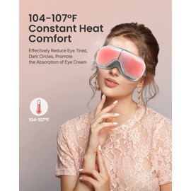 Eyeris 1 Eye Massager with Heat, Birthday Gifts for Mom Women Men Her Him Dad, Smart Sleep Mask for Relax Eye, Improve Sleep
