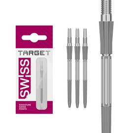 Target Darts Elysian Archetype 43 Swiss Point | 3 Pack Set of Tips | 35MM – Silver | Change Dart Points, Swiss Storm Points, Professional Darts Accessories