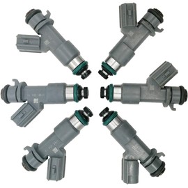 Automotive-leader 6Pcs FJ982 16450-R70-A01 Fuel Injectors 12 Holes Nozzles for 08-12 Accord, 2012 Crosstour EX-L, EX, 10-11 Accord Crosstour EX-L, EX 3.5L, Acura RDX, TL, ZDX, MDX, TSX, RL 3.5L 3.7L