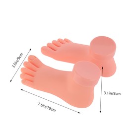 OHPHCALL Foot Nail Practice Model Manicure and Mold Nail Art Training Tool Real Touch Lightweight for Lady Girl