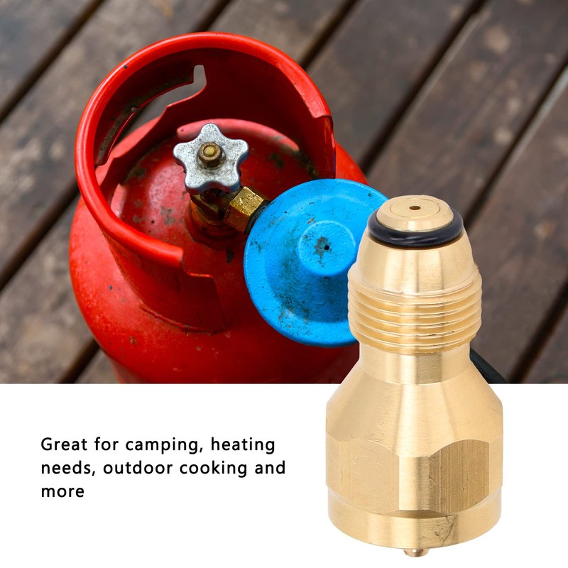 Kadimendium Propane Tank Refill Adapter 1LB Solid Brass Universal Mini
