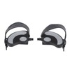 2PCS Exercise Bike Pedals with Straps PP PVC Stainless Steel