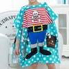 Kids' Water Play Beach Robe Towel Kids' Beach Towel Pirate 20ea