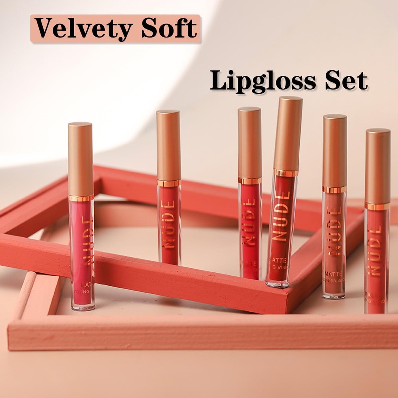 Liquid Lipstick Lip Liner Set, Waterproof & Smudge-proof Lip Gloss