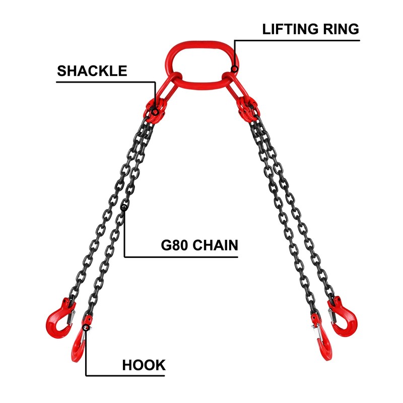 VEVOR Chain Sling 5/16 Inch X 5 Ft Chain Sling