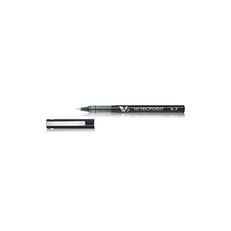 Pilot BX-V7-B Hi-Tecpoint Rollerball Pen, 0.7 mm Tip - Black,