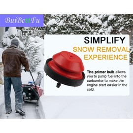 BuiBettFu 570682 751-10639 Snow Blower Primer Bulb for Tecumseh Crafts-Man M-TD Troy-Bilt Yard Machines Snowblower 951-10639A 951-10639A 570682A