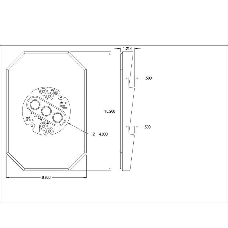 Arlington 8141DBL Siding Mounting Kits with Built-in Box, White, for