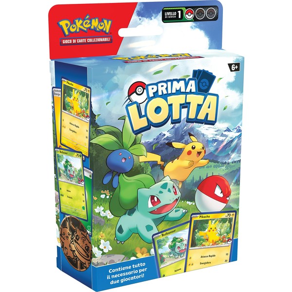Pokémon Prima Lotta des GCC Pikachu and Bulbasaur (Introductory Set with Two Ready-to-Play Ministries and Accessories), Italian Edition