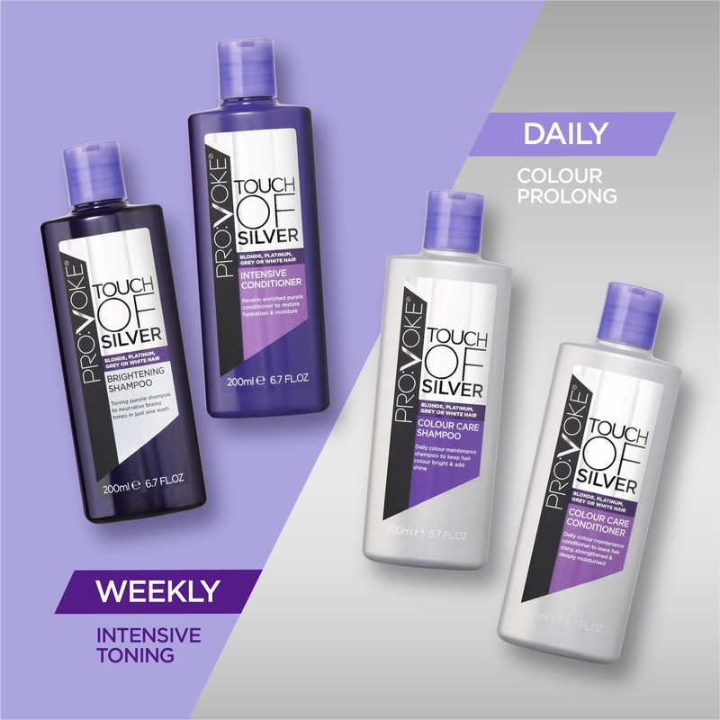 PROVOKE Touch Of Silver Colour Care Shampoo 400 ml ,