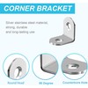 20Pcs Stainless Steel L Brackets - 20mm Right Angle Corner
