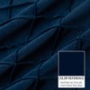 PLWORLD Navy Blue Throw Pillow Covers 20x20 Inch, Pleated Decorative