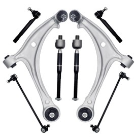 Heyhap 8pcs Lower Control Arm Assembly Front Suspension Kits Tie Rod Ends Stabilizer Sway Bar Links for Honda Odyssey 2005 2006 2007 2008 2009 2010