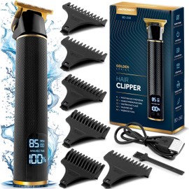 Berdsen Men's Electric Beard Trimmer 6 Attachments 1 to 9 mm Black