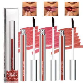 Generic 3PCS Peel Off Lip Liner Stain Set, Long Lasting Lip Stain Peel Off, Waterproof Matte Lip Liner Peel Off, Highly Pigmented Lip Tint, Easy Application Lip Stain Peel Off Tattoo Lips All Day Wear