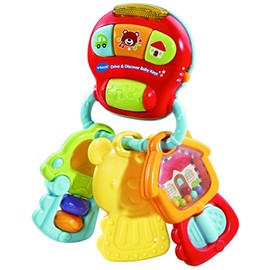 VTech Drive & Discover Keys, Rattle Toy with Sounds and Phrases, Learning Toy for Sensory Play, Baby Teether with Interactive Features, Suitable for Girls and Boys from 0 Months