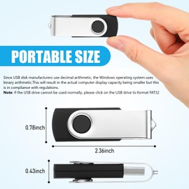 Kanayu 4GB 100 Pack USB Flash Drives Bulk 2.0 USB Thumb Drives Memory Jump Drive with LED Light Portable Keychain Flash for Data Storage Pc Computer Laptop Office School